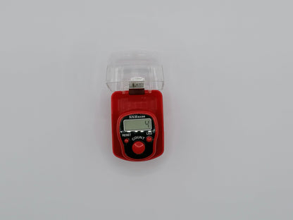 Electronic meter with red LED
