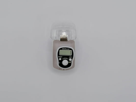 Electronic meter with white LED