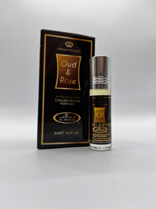 Oil Perfume Oud &amp; Rose 6ml Roll-On