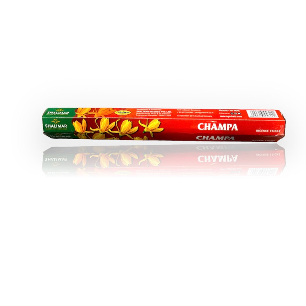 Shalimar incense sticks: champa